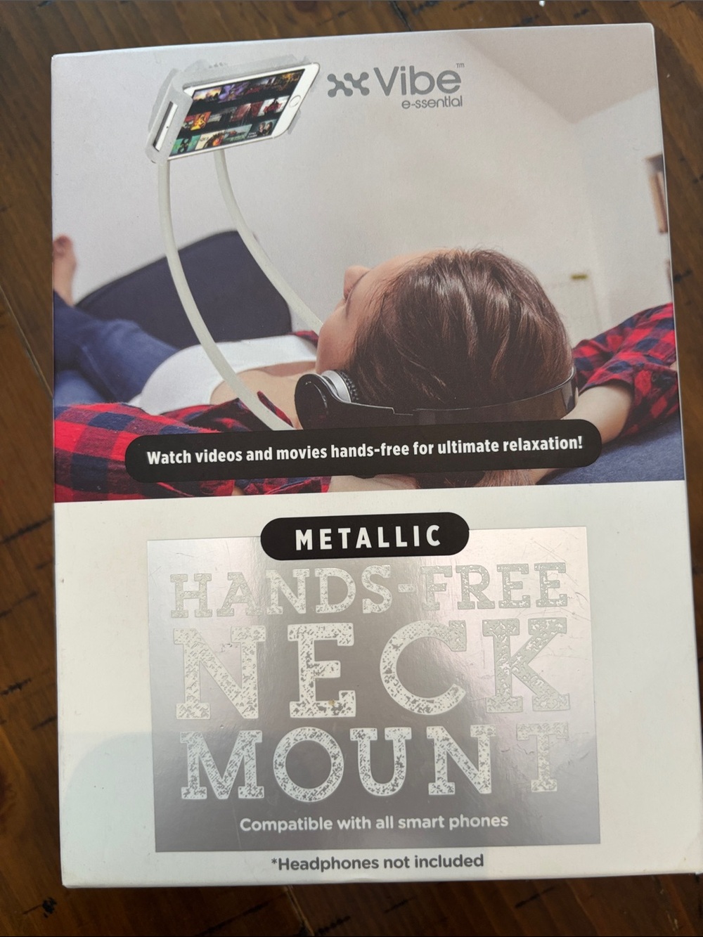 Vibe Metallic Hands-Free Neck and Table Phone Holder - NIB